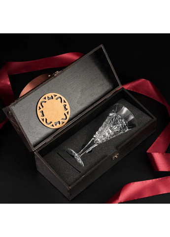 Подарочный набор для вина на 1 бокал Glacier 250 мл и костер Bohemia (364550533)