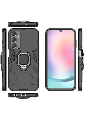 Чехол бампер Ring Armor для телефона Samsung Galaxy A25 5G (SM-A256) - Black Primolux (332994224)