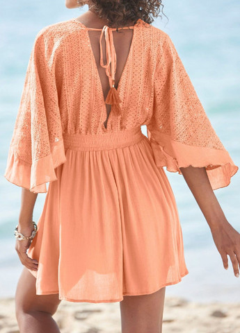 Персикова сукня Lascana з орнаментом