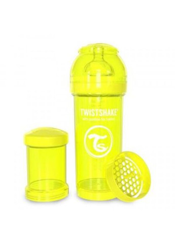 Пляшечка для годування Twistshake антиколиковая 260 мл, желтая (268141717)