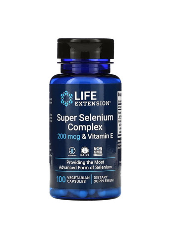 Витамины и минералы Super Selenium Complex, 100 вегакапсул Life Extension (293418657)