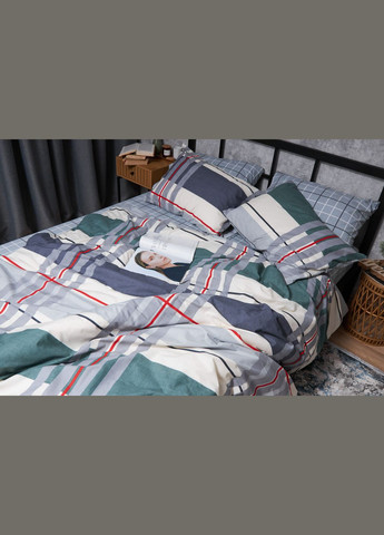 Комплект постільної білизни Бязь Gold Люкс «» двоспальні 175х210 наволочки 2х70х70 (MS-820004697) Moon&Star Cloudy (293147807)