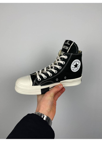 Чорні Осінні кеди чоловічі converse drkstar x rick owens конверс No Brand
