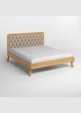 Полуторне дерев'яне ліжко Токіо /Аляска 23 (Бежевий) 120х200 см (MBG-4840) Mebigrand (366085041)