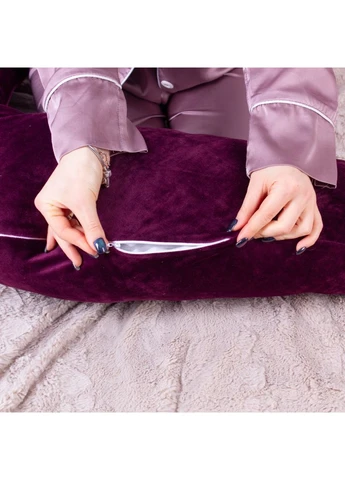 Подушка для вагітних та годування №8301 Velvet Line 28-0002 Excalibur Велюр 30х170х20 см (m275708) Mirson для вагітних та годування 8301 Velvet Line 28-0002 (378776778)