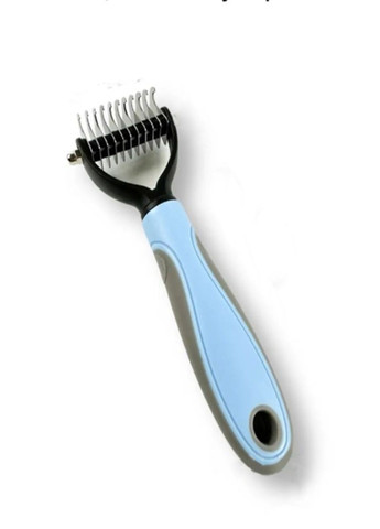 Щетка для вычесывания подшерстка двусторонняя колтунорез для вычесывания шерсти кошки и собак No Brand (292323920)
