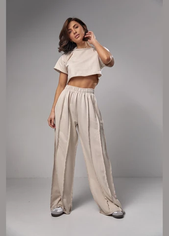 Женский трикотажный костюм в стиле grunge цвет, S (есть размеры) No Brand (386406052)