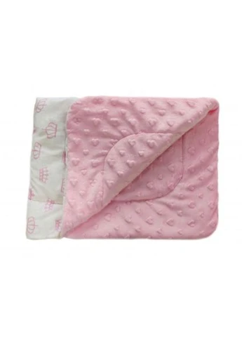 Конверт Minky плюшевий дитячий рожевий 75х85 см (213145-1) DOTINEM (392455036)