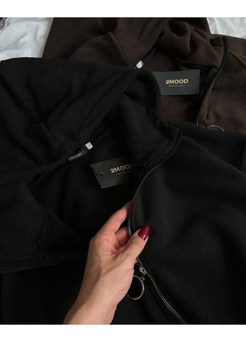 Жіночий флісовий комбінезон Avanti комбінезон-брюки однотонний чорний повсякденний фліс