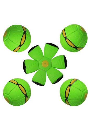 Фріз М'яч трансформер 2 в1 Flat Ball Disk M12081 Зелений Fun Game (327797424)