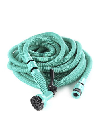 Растяжной поливочный шланг 30м с распылителем на 7 режимов Expandable Garden Hose K-100FT Turquoise No Brand (350349124)