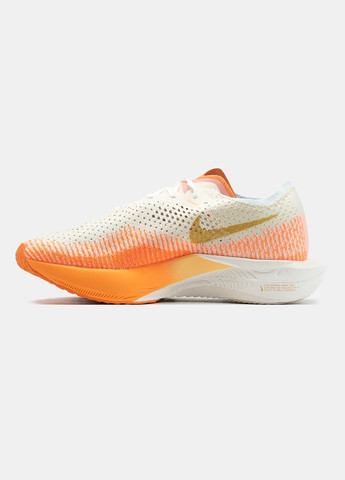 Бежеві Осінні кросівки чоловічі і жіночі nike air zoomx vaporfly 3 beige orange | найк аір зум вапорфлай 3 бежеві оранжеві No Brand