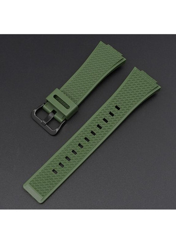 Ремешок для Casio G-Shock армейский зеленый полимерный для мужчин женщин унисекс с черной пряжкой ProDobro (367265325)