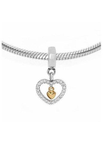 Срібна підвіска-шарм Пандора "Завжди в моєму серці" 791421CZ Kabluchka (355344542)