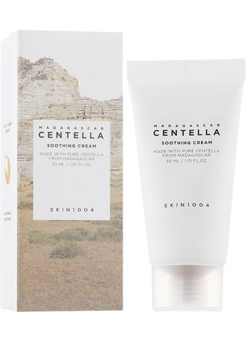 Крем для проблемної шкіри обличчя з центелою Madagascar Centella Soothing Cream 30ml (1022097-8078) SKIN1004 (368601307)