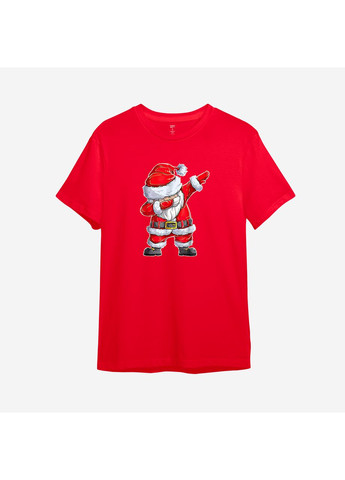Червона новорічна футболка з принтом "санта без гальм" (10313459803) з коротким рукавом ТiШОТКА
