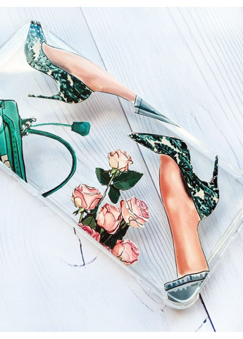 Чохол з потовщеними кутами на Samsung Galaxy A14 5G:: Туфельки і квіти (принт 225) Creative (360707251)