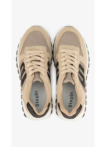 Бежевые демисезонные кроссовки мужские mb-001-2 бежевый shop (2000999245527) Stepln