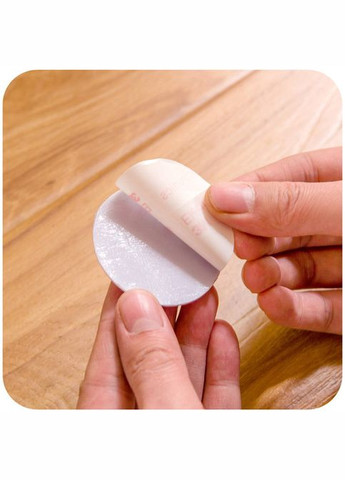 Защитная круглая наклейка на стену и мебель 5 см белая No Brand (334712630)