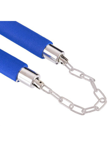 Нунчак тренировочный соединен цепью (пластик, неопрен, синий) (BO-5900) SP-Sport (361438912)