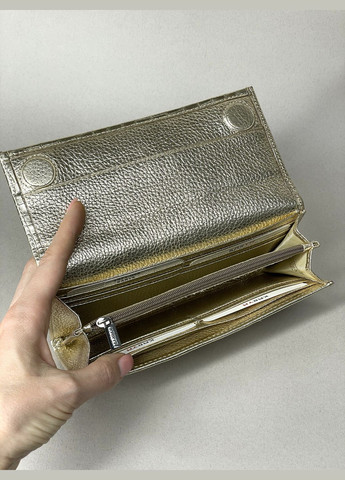 Гаманець жіночий шкіряний лак під рептилію великий Karya Гаманець (345600552)