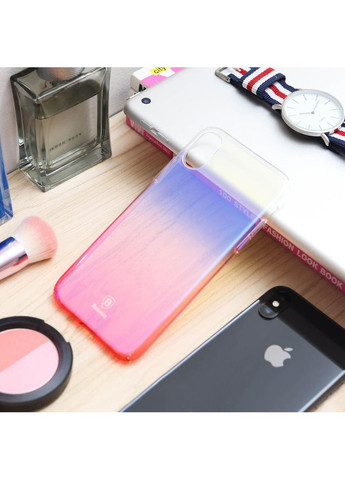 Панель Glaze для iPhone X/XS Pink (WIAPIPH8-GC04) Baseus (352506642)