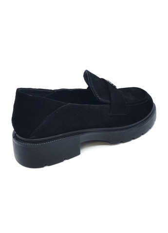 Жіночі туфлі чорні замшеві PP-19-4 25,5 см (р) PL PS (268036947)