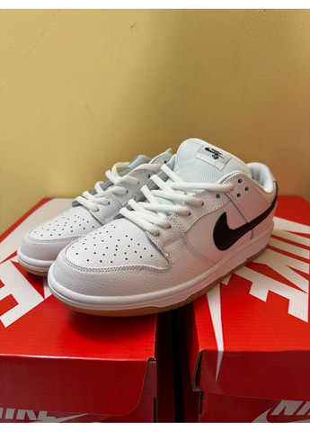 Чорні Осінні кросівки чоловічі nike sb dunk white black найк сб данк No Brand