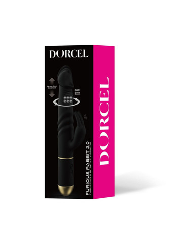 Вібратор Furious Rabbit 2.0 зі зворотно-поступальними рухами головки, перезаряджуваний - CherryLove Dorcel (332209202)