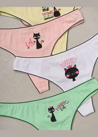 Женские стринги с контрастным ободком 5 шт. Nicoletta (322126732)