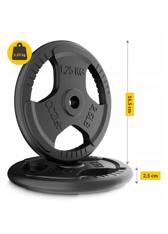 Диск металевий 2 x 1.25 кг 26 мм Black () 4FIZJO P-5905973401357 (402386056)