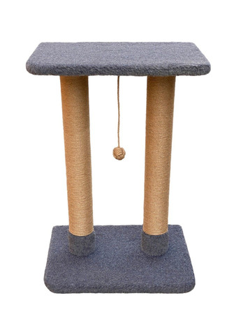 Кігтеточка дряпка для кішок Релакс стронг D-7 см джутовий з помпоном 80х55х40 см CAT IN BOX (366217386)