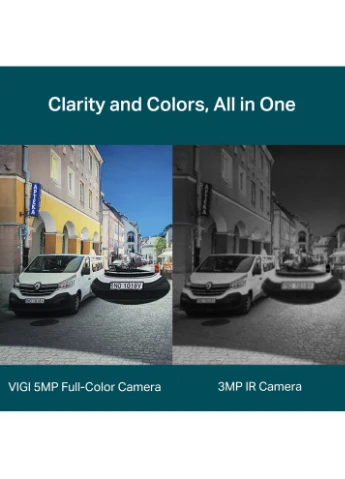 IP-камера VIGI C250-2.8, PoE, 5Мп, 2,8 мм, H265+, IP66, Dome, цветное ночное видение, внешняя TP-Link (367074220)