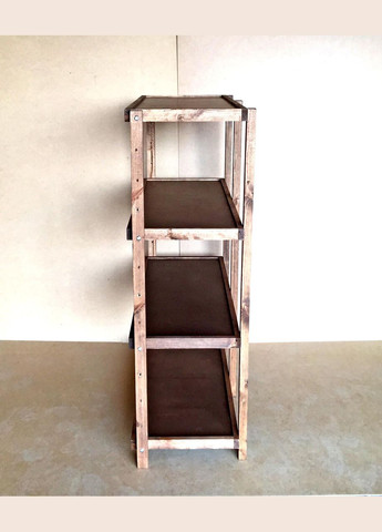 Етажерка розбірна з дерева Честер 4 полиці 40х100х130 капучино (ЄТЖ-8440100130) No Brand (327867225)