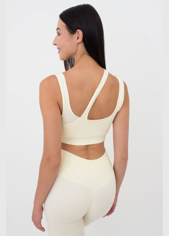 Топ жіночій безшовний з асиметричними бретелями - Чорний M/L Giulia Lichi by Lichi (316629078)