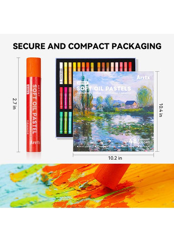 Пастель масляная AOP-S01-48 мягкая 48 цветов (LC303946) Arrtx (323098741)