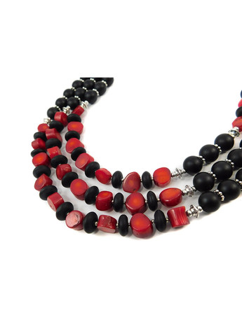 Ожерелье "Стожары" Коралл, Шунгит Fursa fashion (322316375)