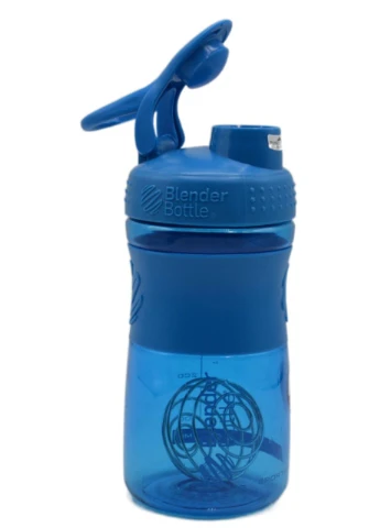 Шейкер спортивний (пляшка) BlenderBottle SportMixer Flip 20oz/590ml Cyan (Original) Blender Bottle (389574640)
