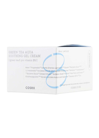 Гель-крем для обличчя Hydrium Green Tea Aqua Soothing Gel Cream 50 мл COSRX (280918057)