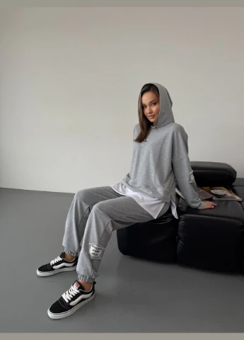 Прогулянковий костюм з двонитки No Brand (323164011)