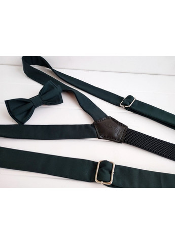 Подтяжки темно-зеленые с бабочкой Major Style (357206577)