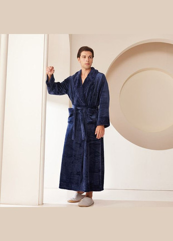 Халат довгий чоловічий зручний теплий для дому сауни лазні махровий No Brand Халат банний довгий червоний (346123658)