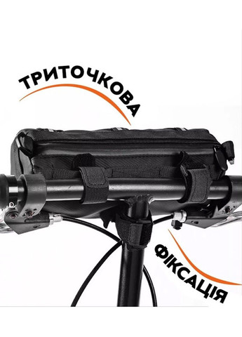 Велосумка на руль 2,5л чорна ESLNF (361075589)