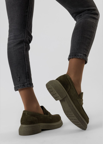 Roxanne Туфлі (1032ТZА) хакі з натуральна замша, туреччина — (328913979)