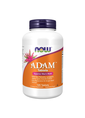 Комплекс вітамінів ADAM™ Men's Multiple Vitamin - 120 tabs Now Foods (285736263)