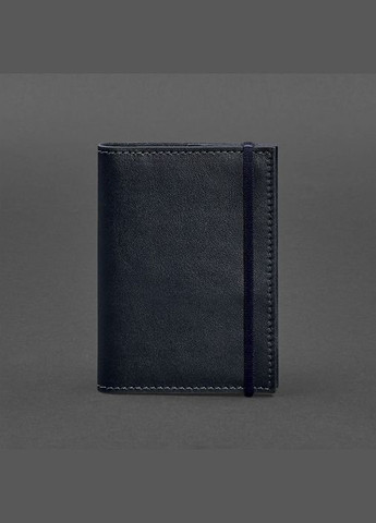 Кожаная обложка для паспорта 1.0 темно-синяя краст (A-027216) BlankNote (329186775)
