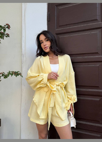 Красивый летний женский костюм с муслином. SAVOY BRAND (336546033)