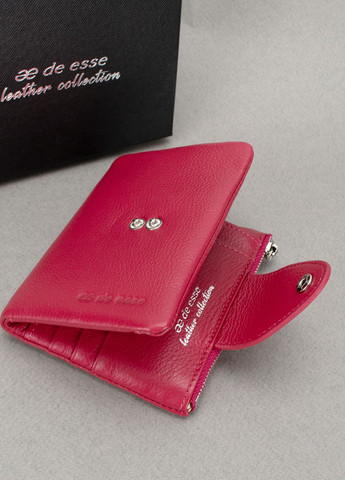 Гаманець жіночий шкіряний 14057-GD147 маленький малиновий De Esse (316698119)
