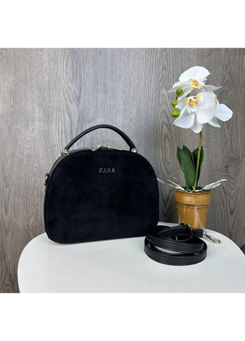 Жіноча замшева сумка клатч чорна еко-шкіра ProDobro (364191700)