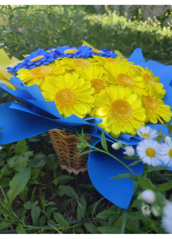 Букет з атласних стрічок ромашки No Brand (368672372)